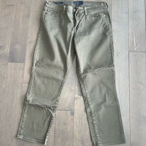 Lucky Brand Sofia Capri Olive Green Jeans - Size 8/29